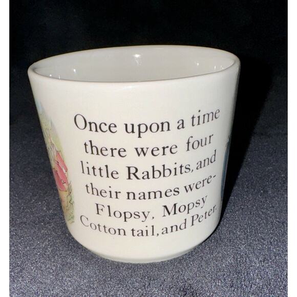 Wedgwood England Beatrix Potter Peter Rabbit Plates Cups Set Lot of 5 Easter - Picture 9 of 16